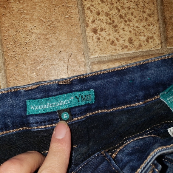 CLEANOUT SALE Tie Dye Blue Jean Shorts - Picture 4 of 5